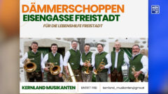 Dämmerschoppen mit den Kernlandmusikanten in der Eisengasse am 30.8. ab 18:30