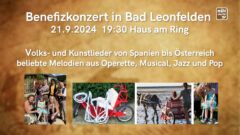 Benefizkonzert in Bad Leonfelden am 21.9.2024 um 19:30 Haus am Ring